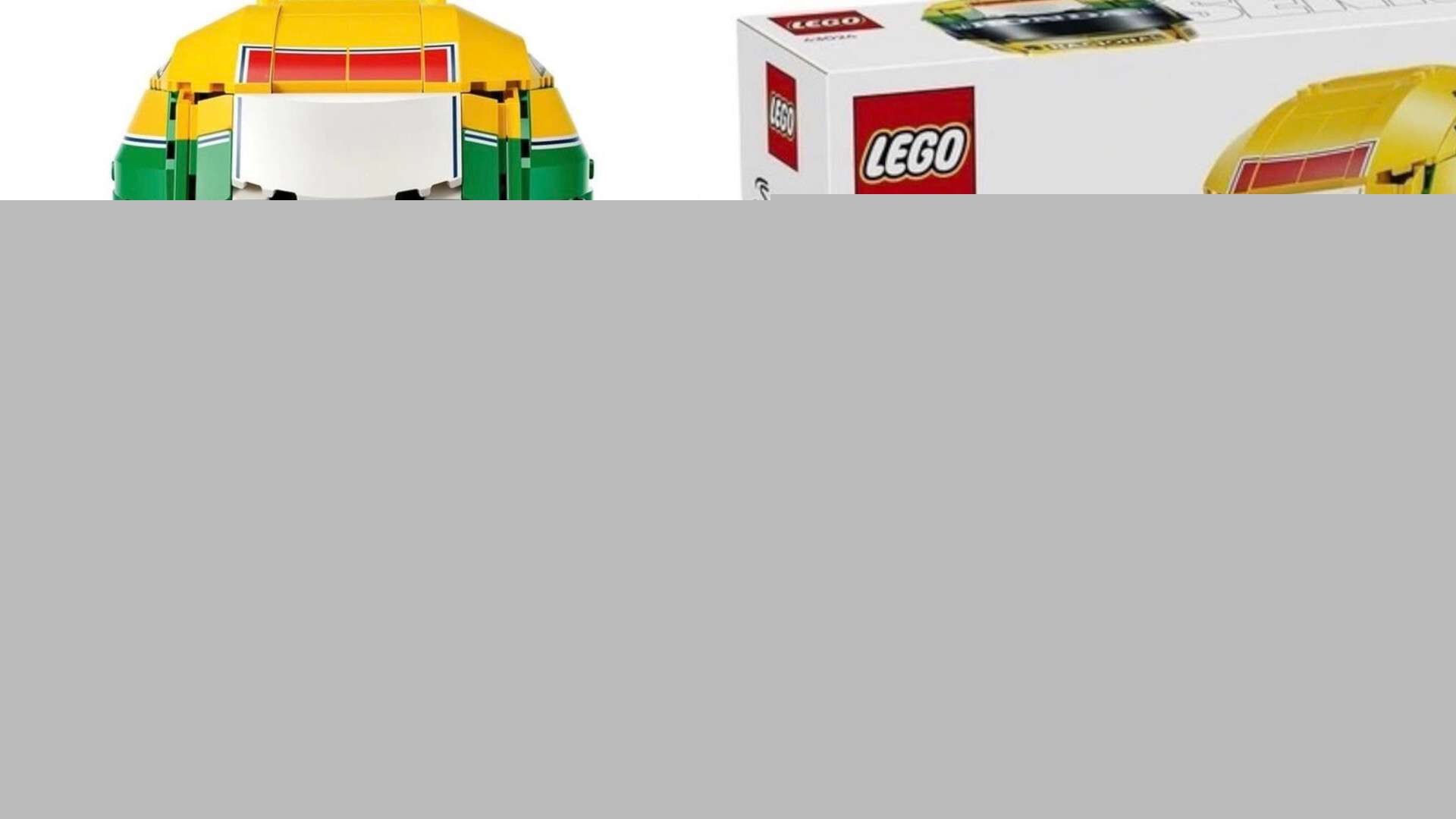 First images of the next LEGO F1 set: Ayrton Senna's iconic yellow helmet with Honda-McLaren