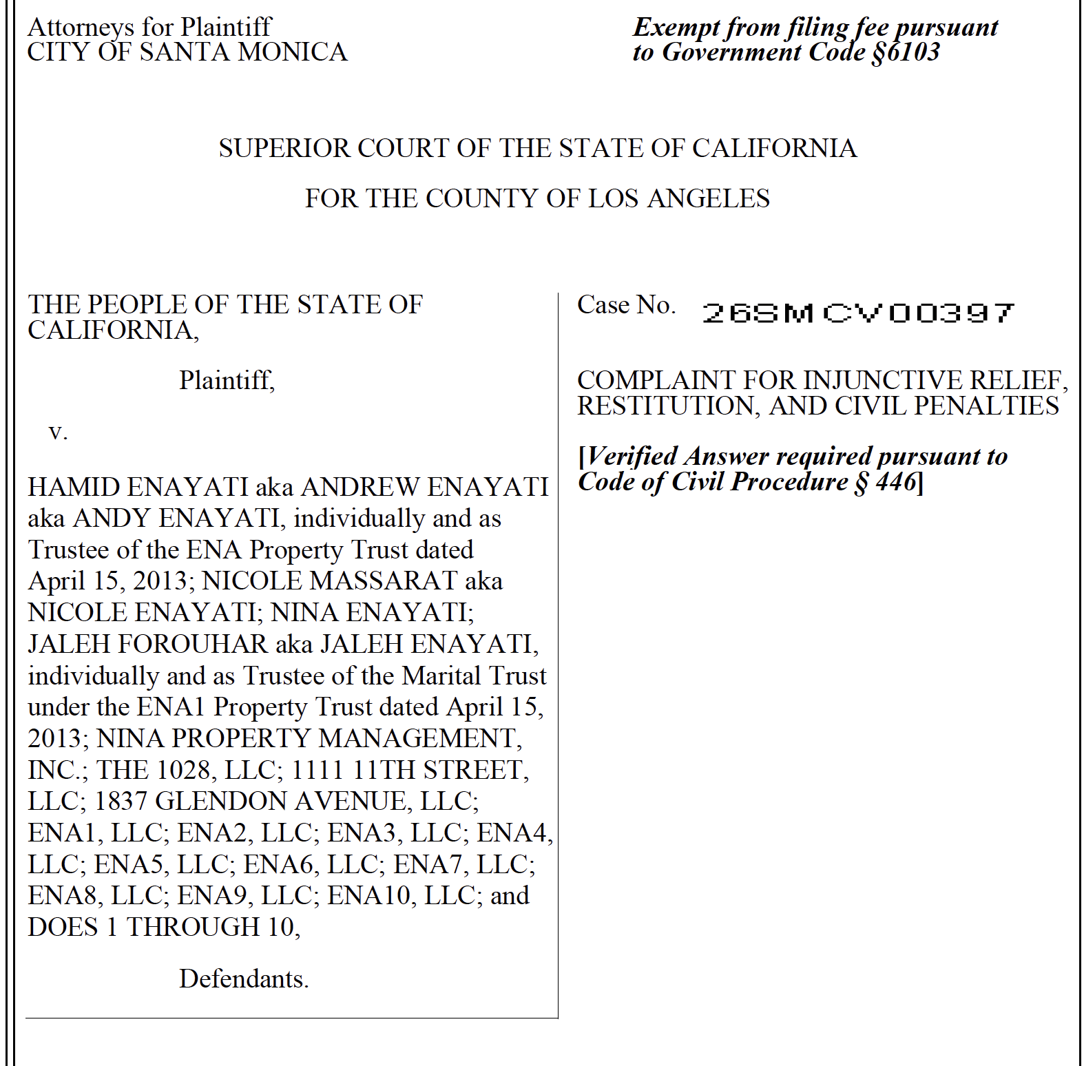 Santa Monica files $18M lawsuit over illegal short-term rentals