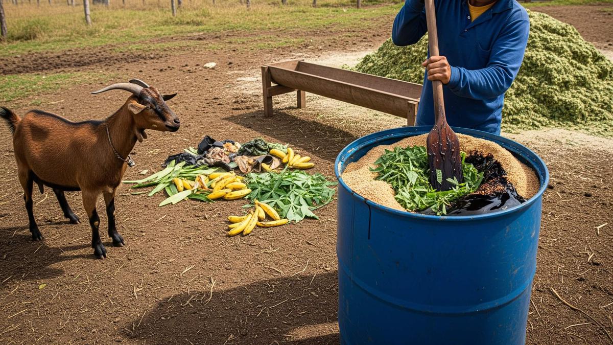 Tips Membuat Pakan Fermentasi dari Limbah Pertanian untuk Kambing