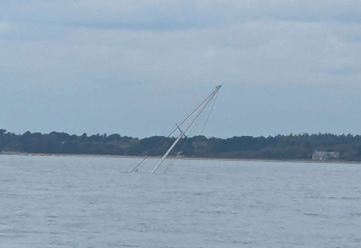 Sailing boat sinks weeks after being abandoned