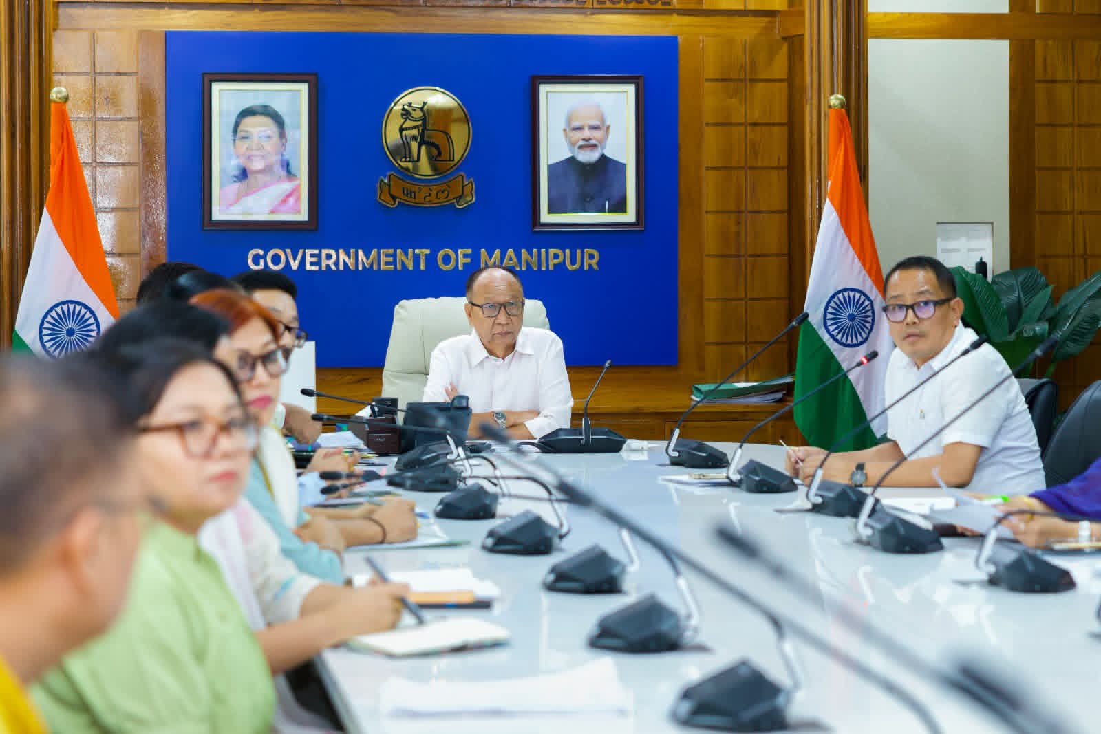 Manipur CM Reviews Rural Development, IT Departments; Stresses Inclusive Growth And Digital Governance