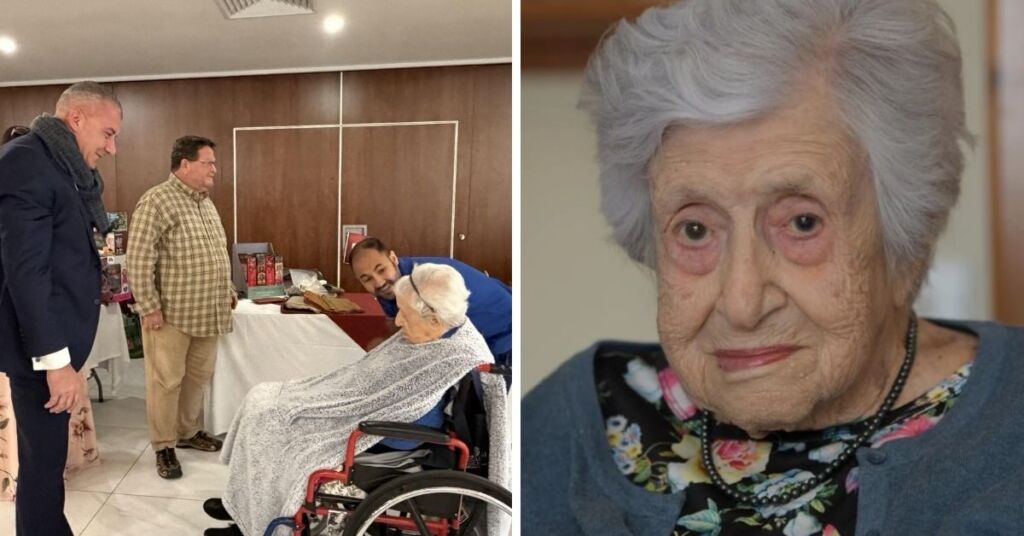 Jo Etienne Abela Congratulates Grace Gatt On Her 110th Birthday