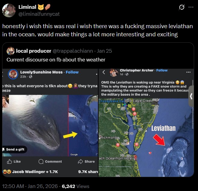 Leviathan Waking Up Near Virginia - wish the leviathan was real