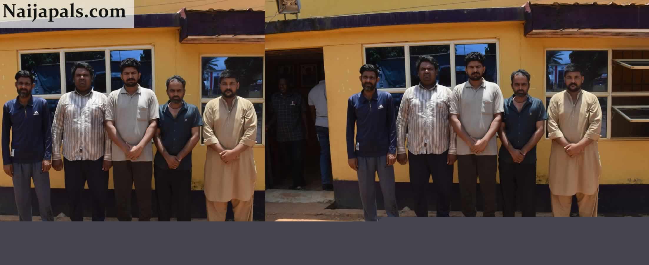 Benue Police Arrest Five Pakistani Nationals, Seize 35 Phones (Photos)