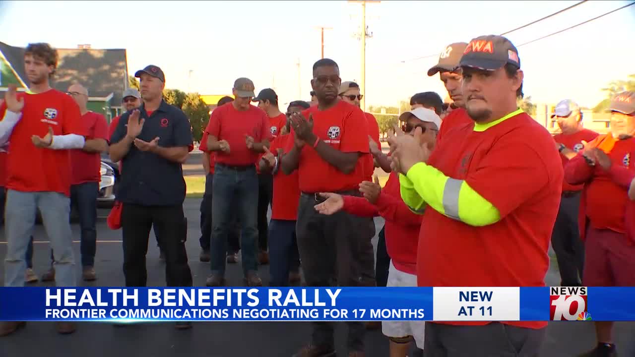 Frontier Communications union employees rally for fair deal after year-long talks