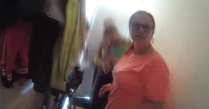 Video shows the moment Derby woman arrested on suspicion of murdering and burying mum