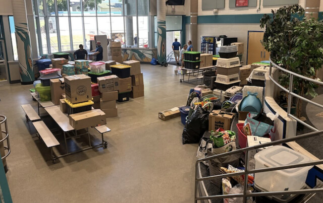 Vernon's WL Seaton Secondary School acting as donation and distribution centre and CFNO has established fund for evacuees (Vernon)