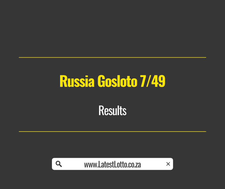 Russia Gosloto 7/49 Results: 3 October 2025