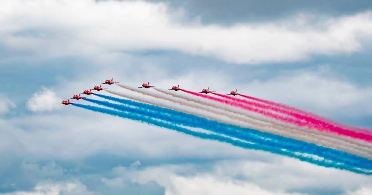 Red Arrows to fly over Somerset border to mark major anniversary