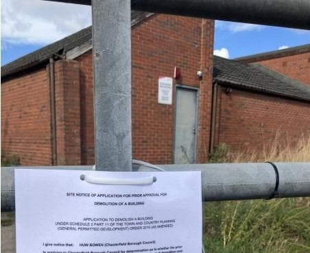 Vandals seal fate of derelict sports pavilion in Chesterfield as council chief seeks planning consent for demolition