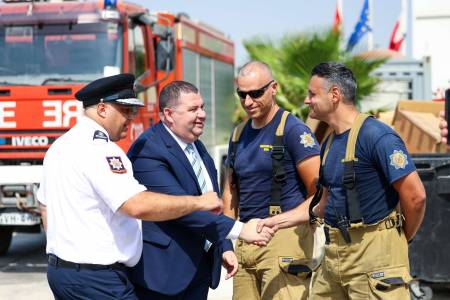 All members of the Civil Protection Department now certified according to international training standards
