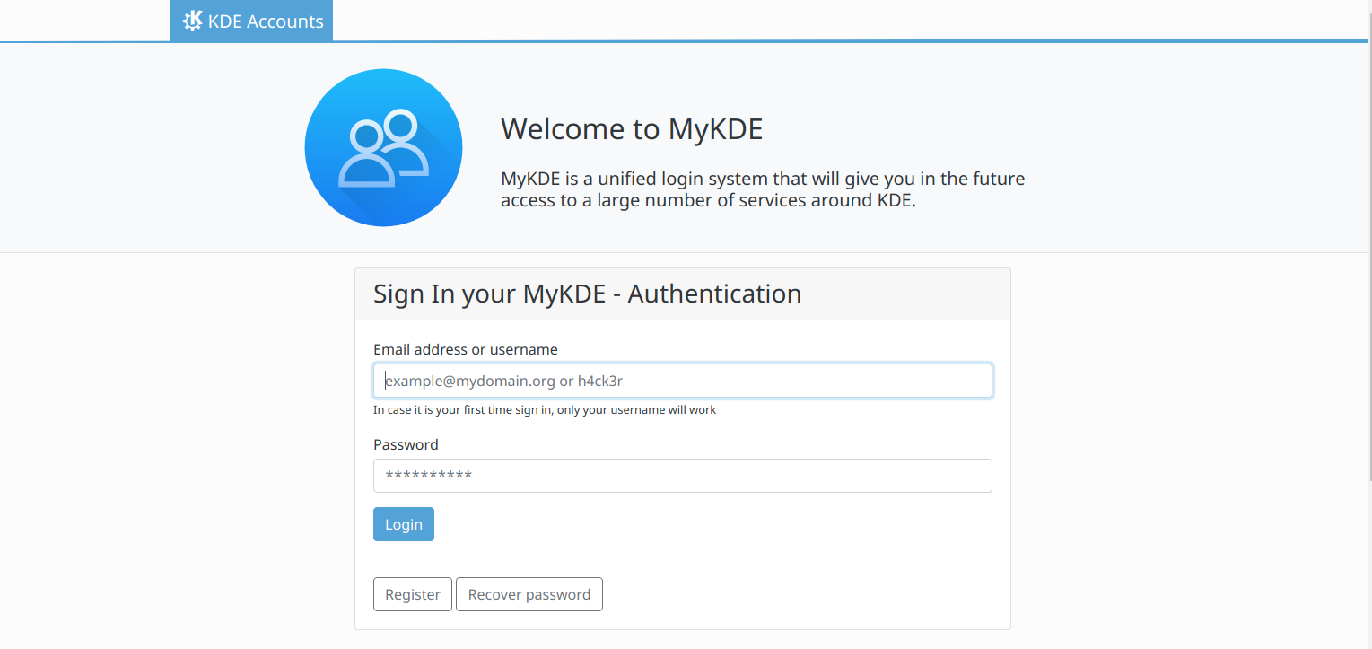 Announcing MyKDE