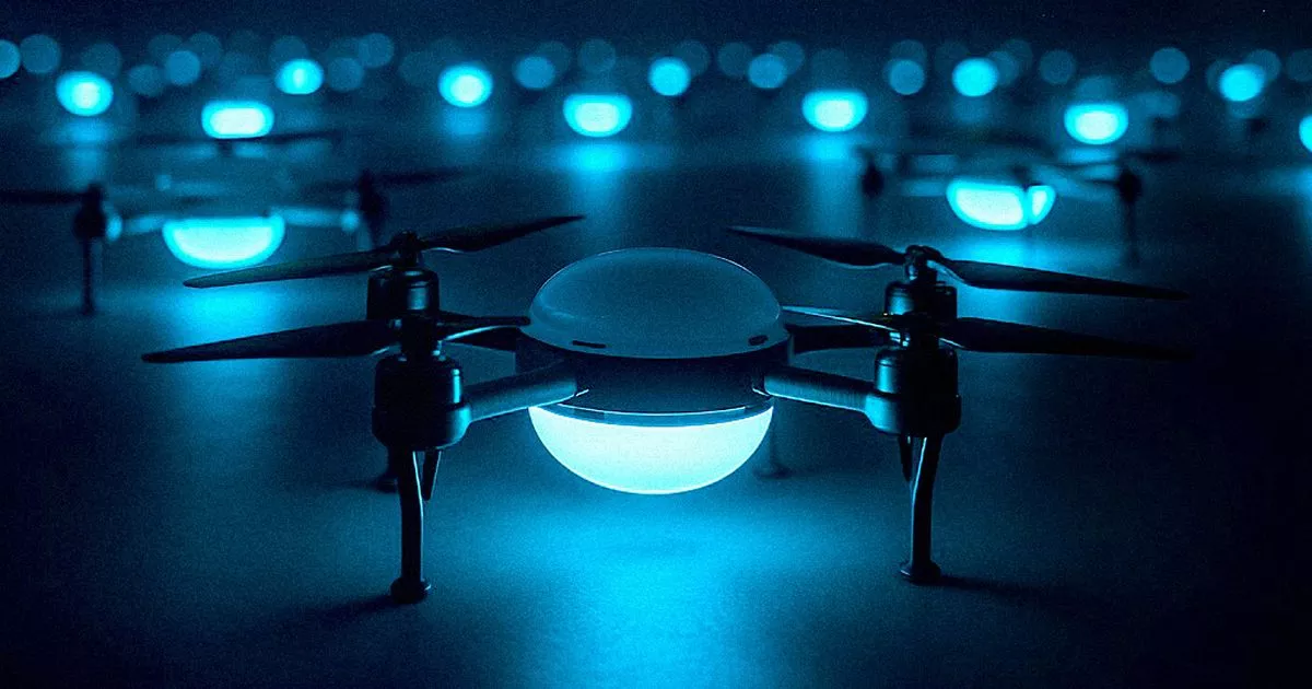 Huge drone show will illuminate skies just 90 minutes from Plymouth