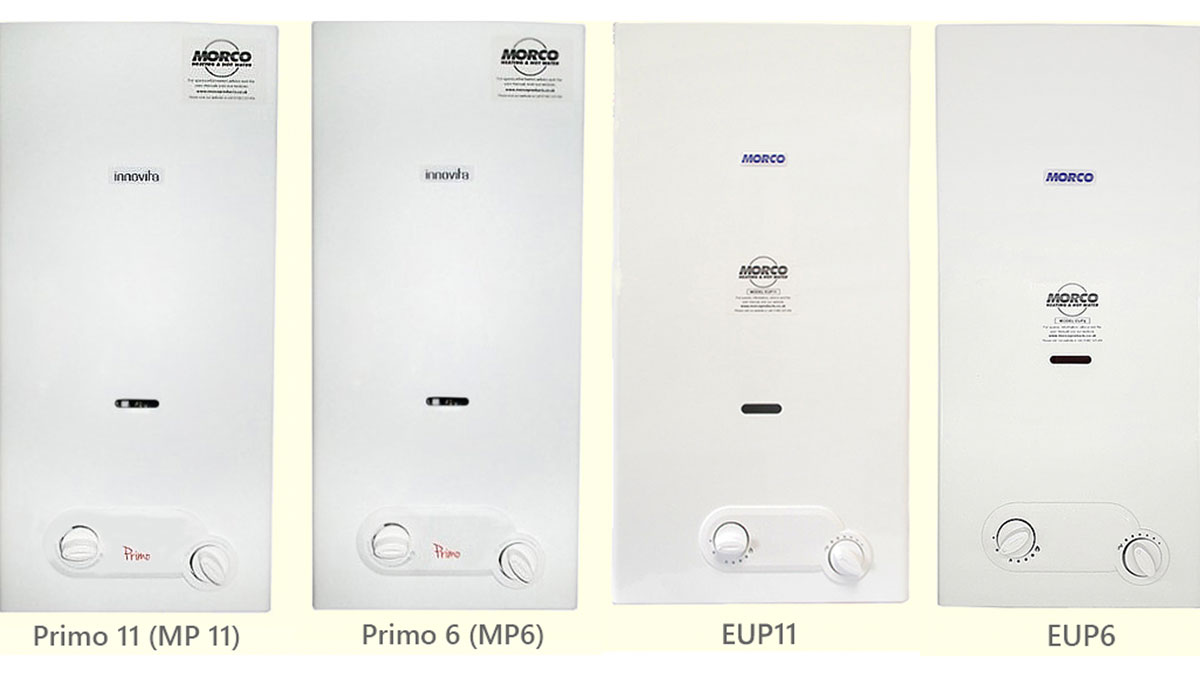 Morco water heater recall due to risk of gas leak