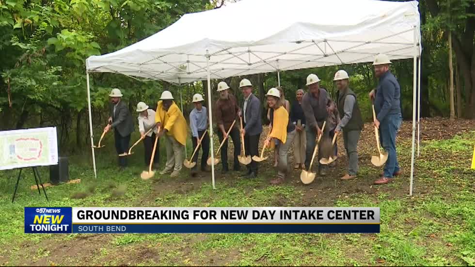 Official groundbreaking held for 'New Day Intake Center,' a low-barrier homeless shelter in South Bend