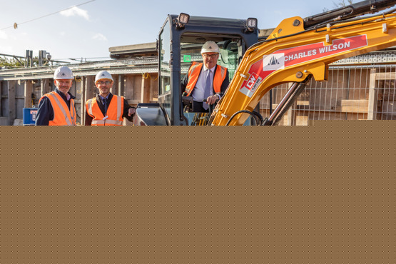 Construction work for new building at Greater Anglia station begins
