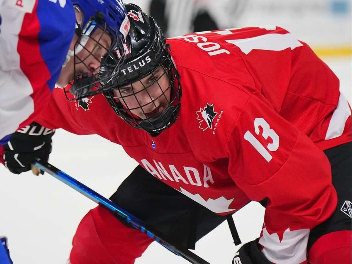 Team Canada's Alexis Joseph a towering force at Hlinka-Gretzky Cup