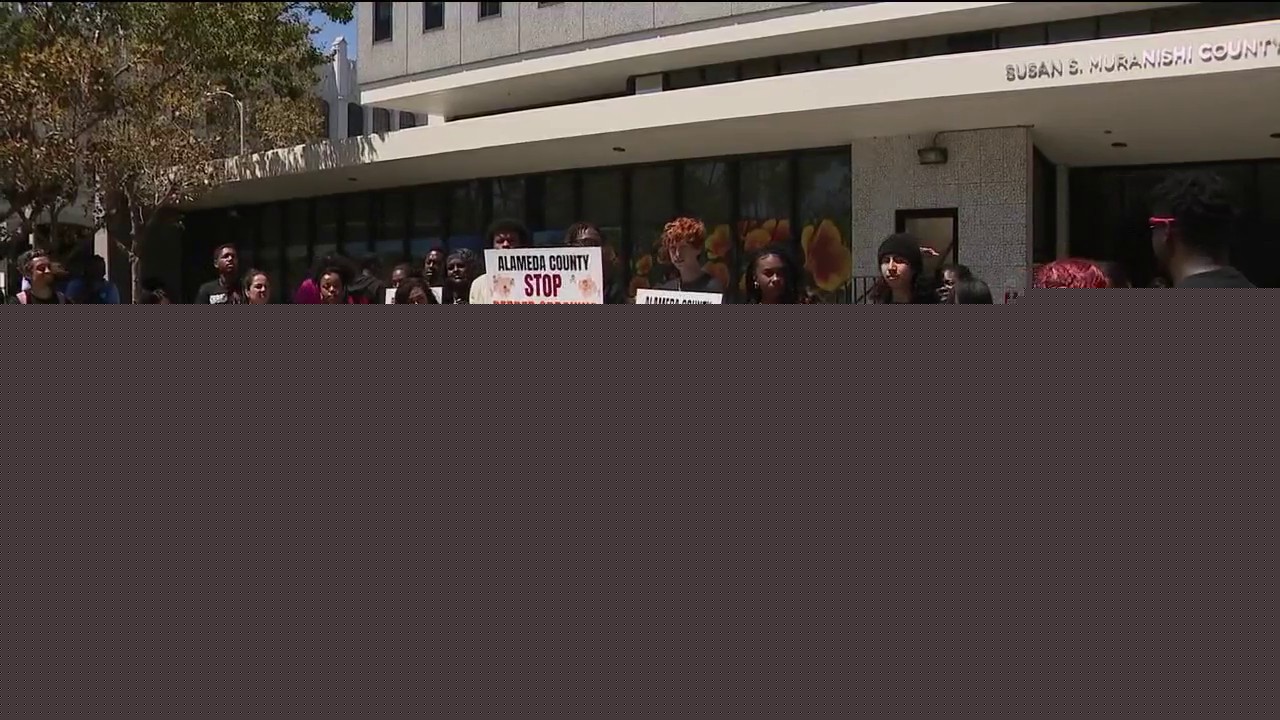 Protest against using pepper spray in juvenile hall