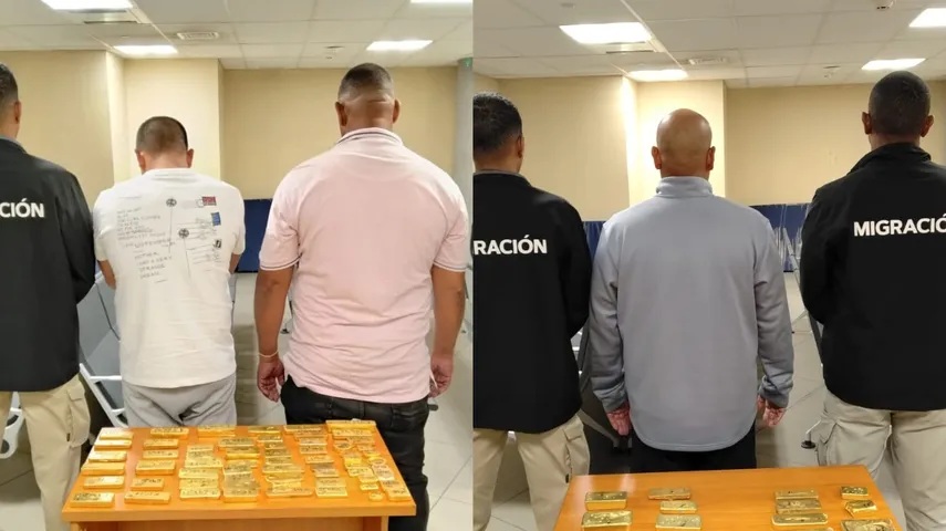 76 Undeclared Gold Bars Detected by Panama Immigration Officials from Three Venezuelans