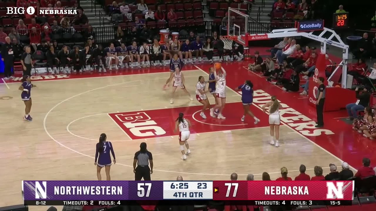 Nebraska Women's Basketball surges past the Northwestern Wildcats