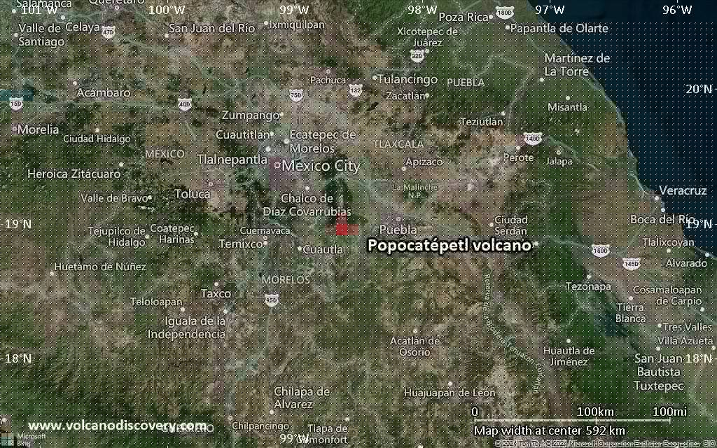 Popocatépetl Volcano Volcanic Ash Advisory: PSBL CONTG VA EMS.