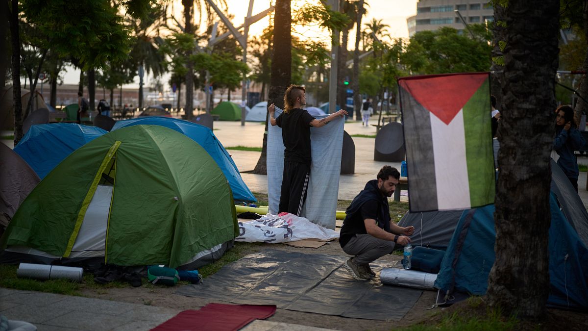 Protestierende in Lissabon und Spanien unterstützen von Israel abgefangene Flottille