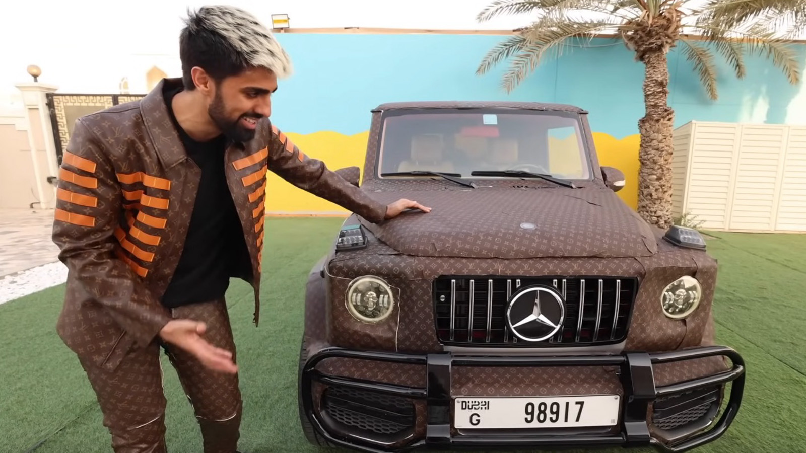 YouTuber covers ‘mini G-Wagon’ replica in $100k worth of Louis Vuitton bags