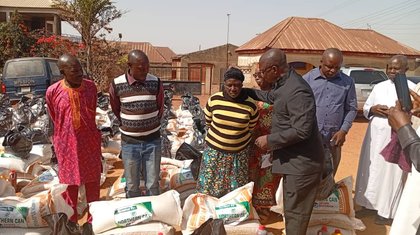 CAN Distributes Food Items To IDPs, PLWD In Plateau Communities