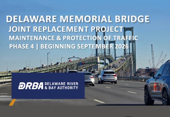 Delaware Memorial Bridge Project to Begin September 7 – Northbound Span