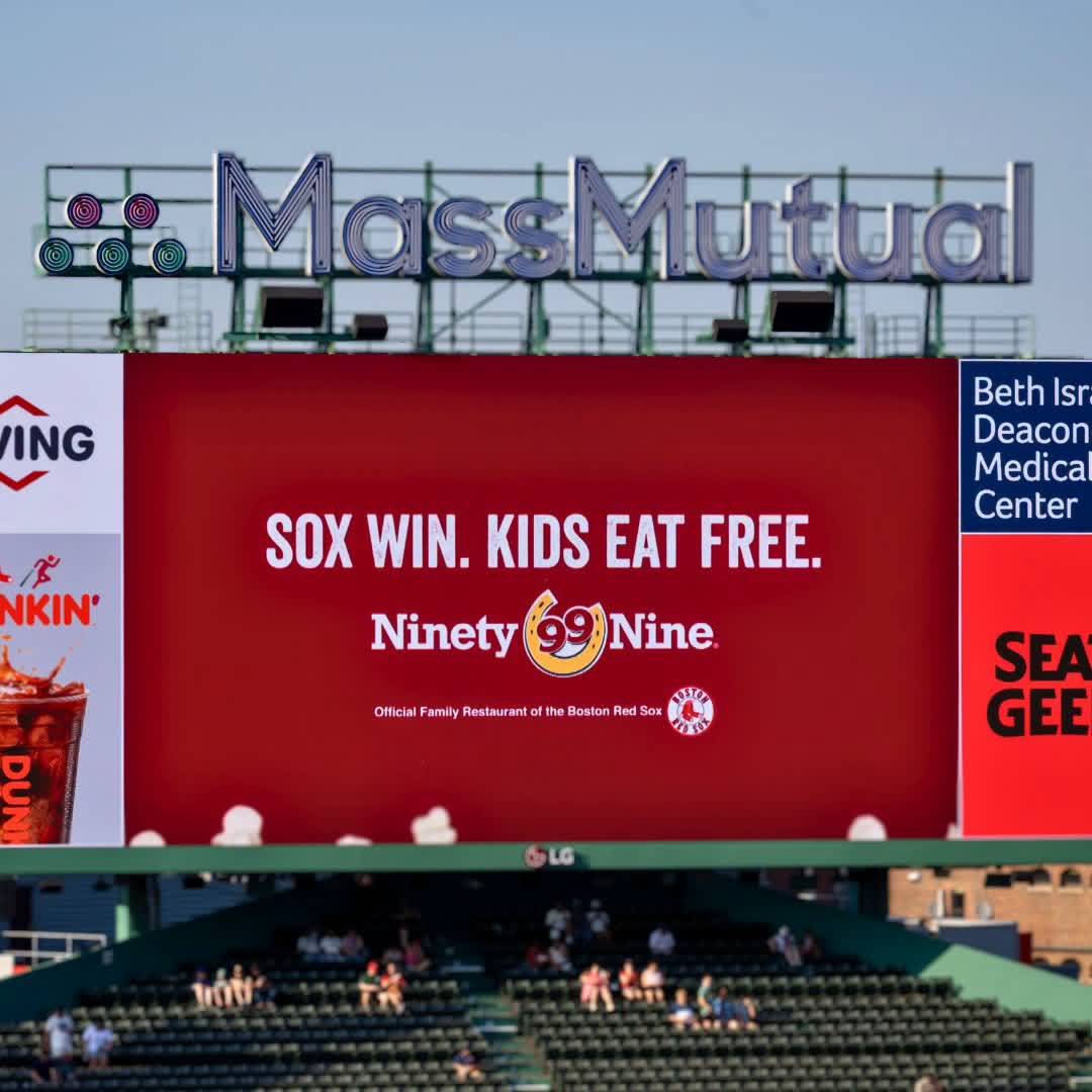 Ninety-Nine Restaurant Offers Free Kids Meals Following Red Sox Victories