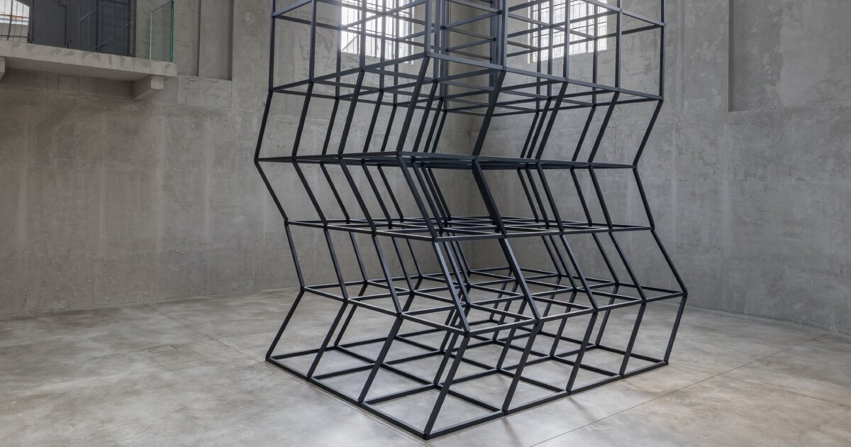 constellation of glass and dancing tower shape mona hatoum’s fondazione prada exhibition