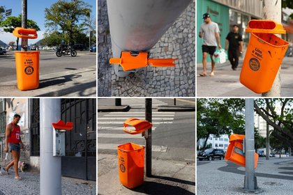 Veja os bairros onde há mais lixeiras trocadas por causa de vandalismo no Rio