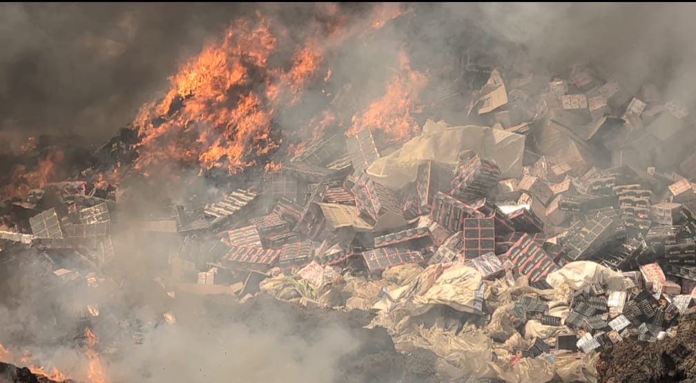 Drug Law Enforcement Unit of the Ghana Police Service destroys seized illicit drugs