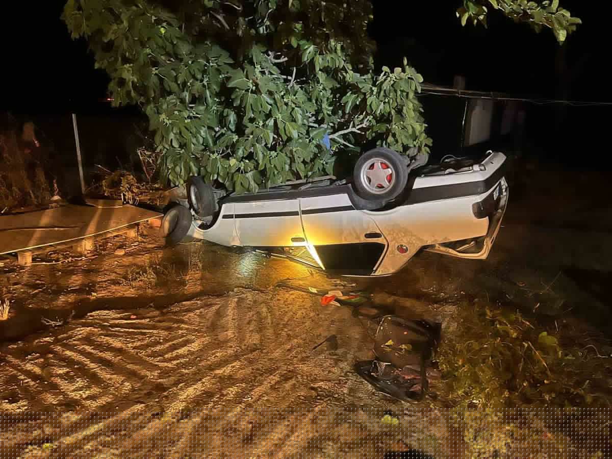 Pehlivanköy'de Otomobil Evin Bahçesinde Ters Döndü: 1 Yaralı