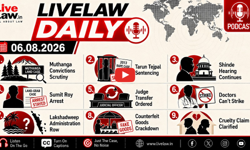 LiveLaw Daily | Eknath Shinde| Tarun Tejpal| Sumit Roy| Judge Road Rage| Muthanga
