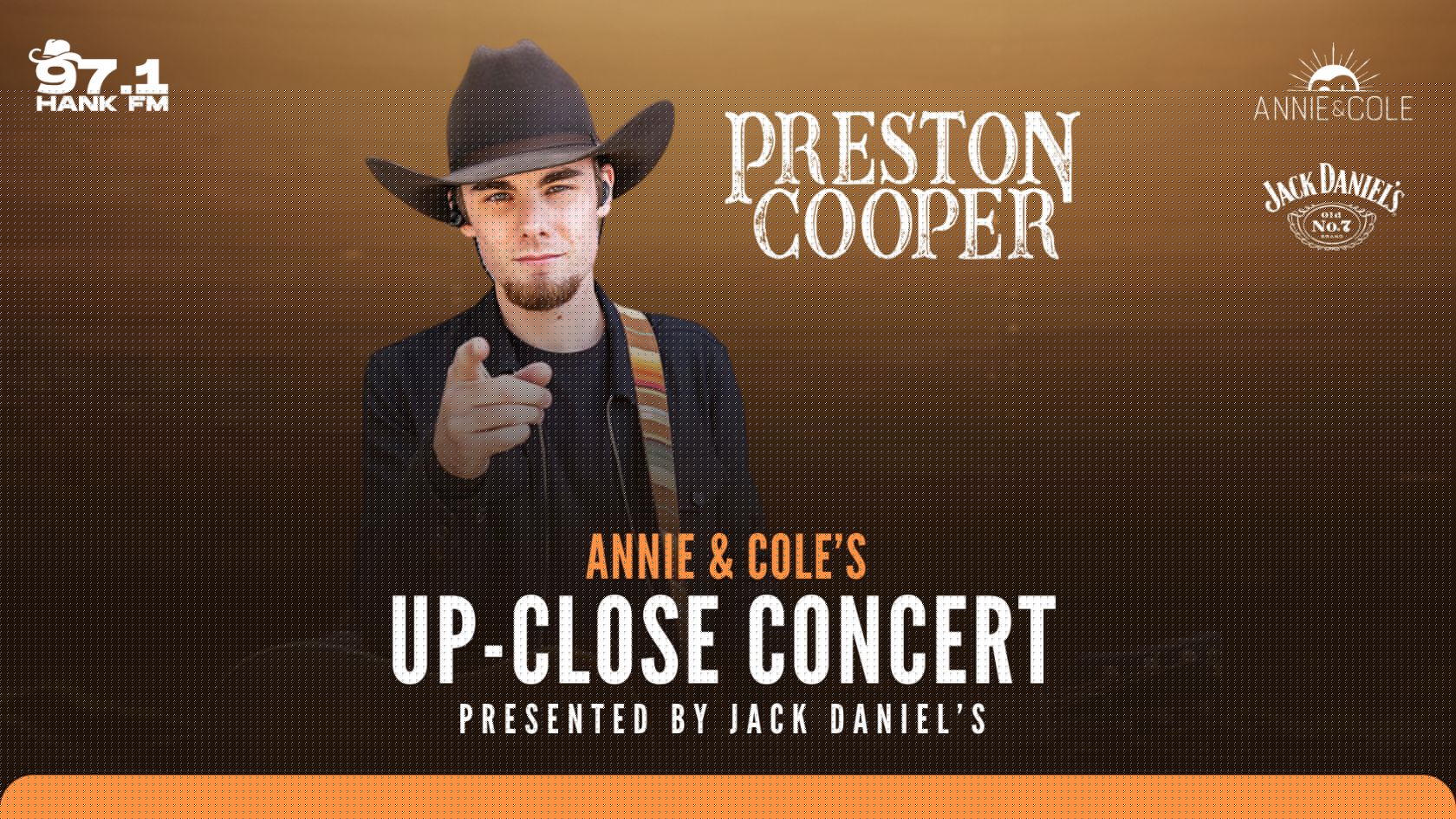 Register To Win | Annie & Cole Up Close Concert With Preston Cooper