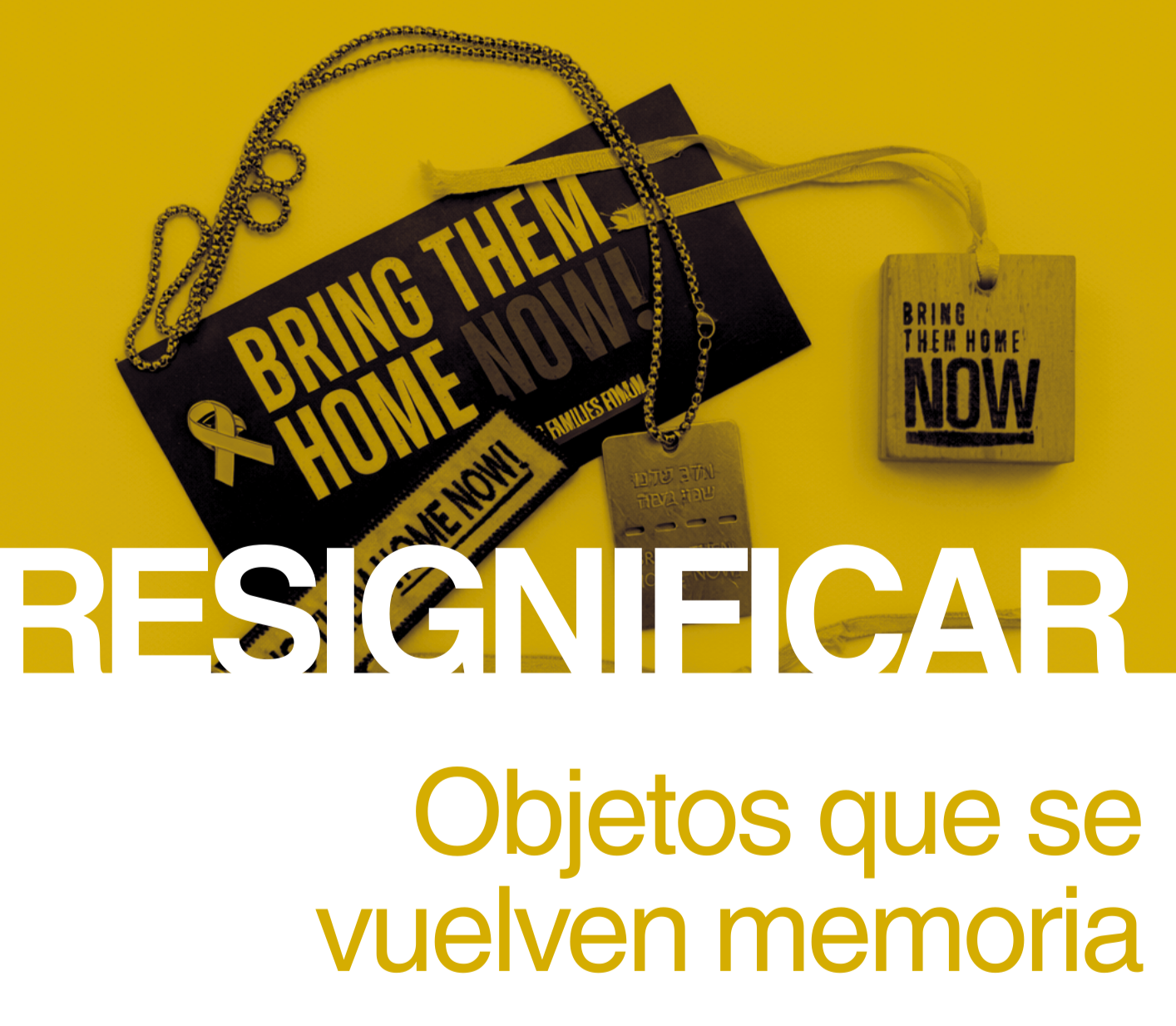OSA. Campaña de recolección de chapitas y otros símbolos del 7 de octubre