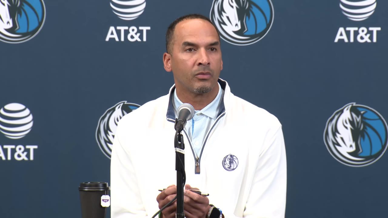 Nico Harrison reacts to Dallas Mavericks getting first overall pick