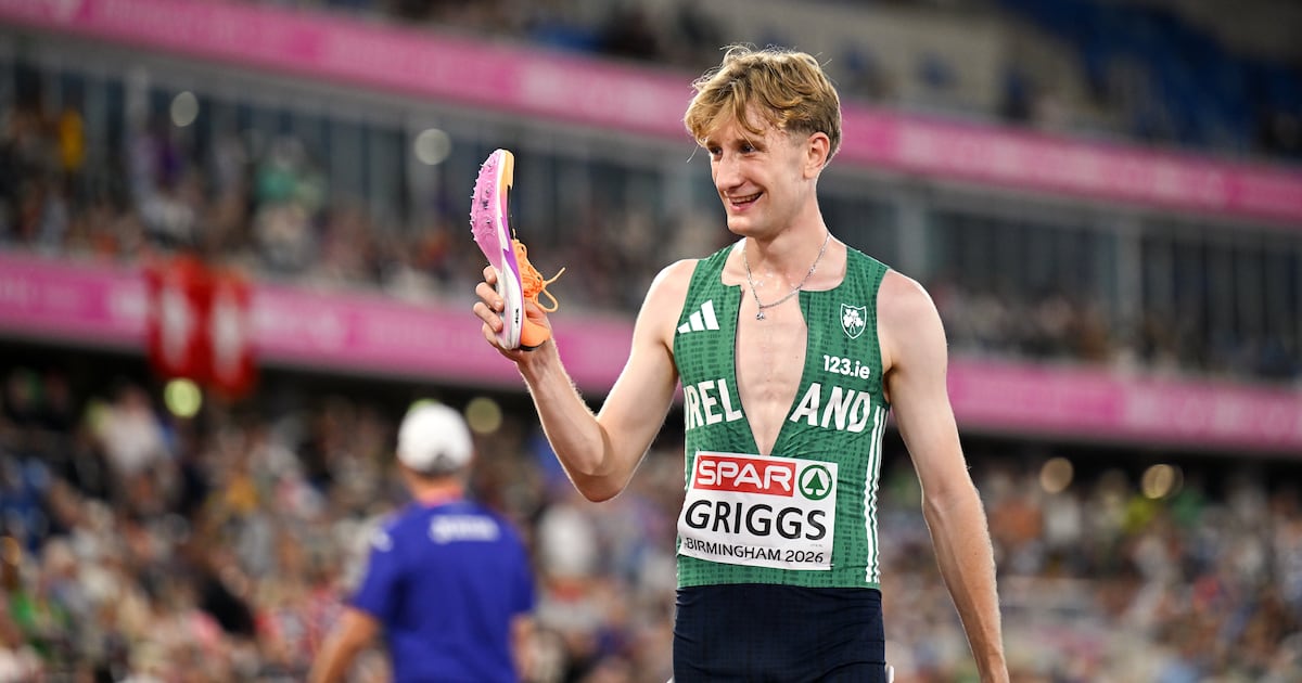 Tyrone’s Nick Griggs: Eighth with one shoe on is not too bad, but it’s frustrating