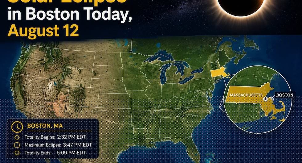 What Time Is the Solar Eclipse in Boston Today, August 12? Start Time and Visibility