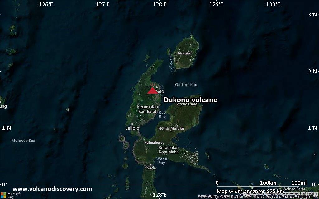 Dukono Volcano Volcanic Ash Advisory: VA TO FL070 OBS AT 11/0230Z MOV NE EST VA DTG: 11/0410Z to 7000 ft (2100 m)