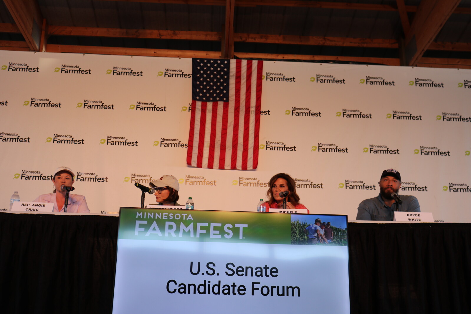 US Senate candidates exchange political jabs during Farmfest forum