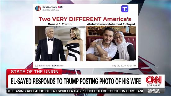 Abdul El-Sayed Hits Back At Trump Posting Photo Of His Wife