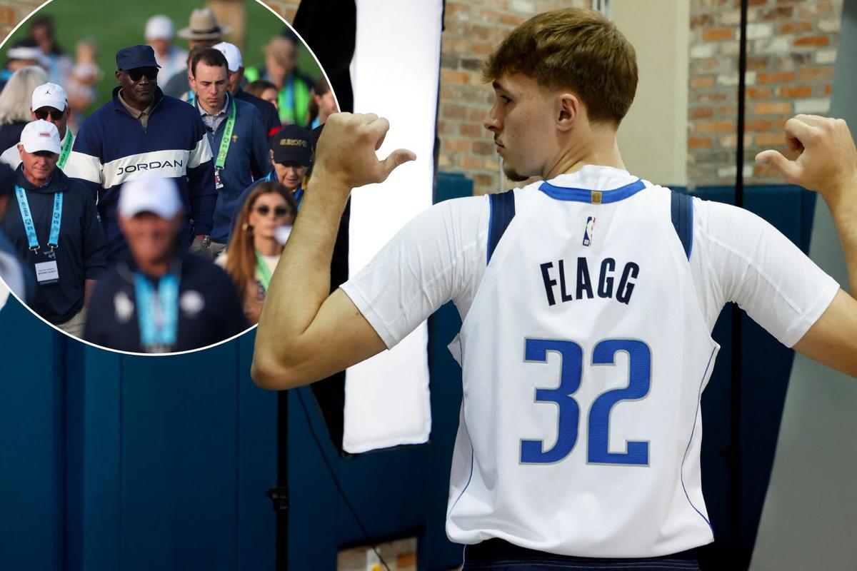 Cooper Flagg Links up With Michael Jordan at Ryder Cup