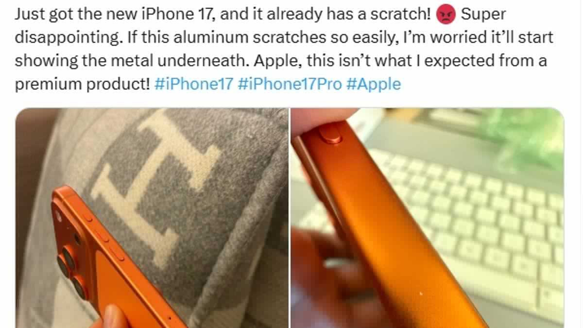 iPhone 17 Pro buyers claim Apple's £1,099 smartphone is SCRATCHING already - as one vents 'this isn't what I expected from a premium product'