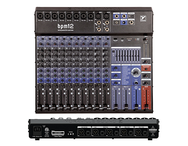Yorkville BPM12 12-Channel, Battery-Powered Mixer