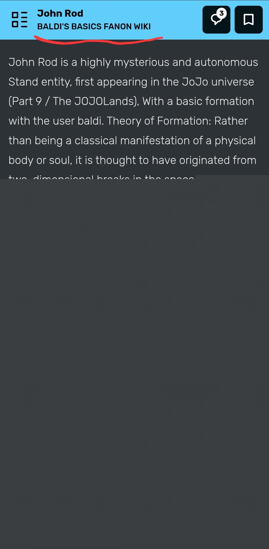 JoJo's Bizarre Adventure - John Rod has a wiki page on Baldi's Basics wiki | /r/ShitPostCrusaders/