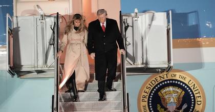 Pictures show Donald Trump landing at Stansted Airport for state visit to UK