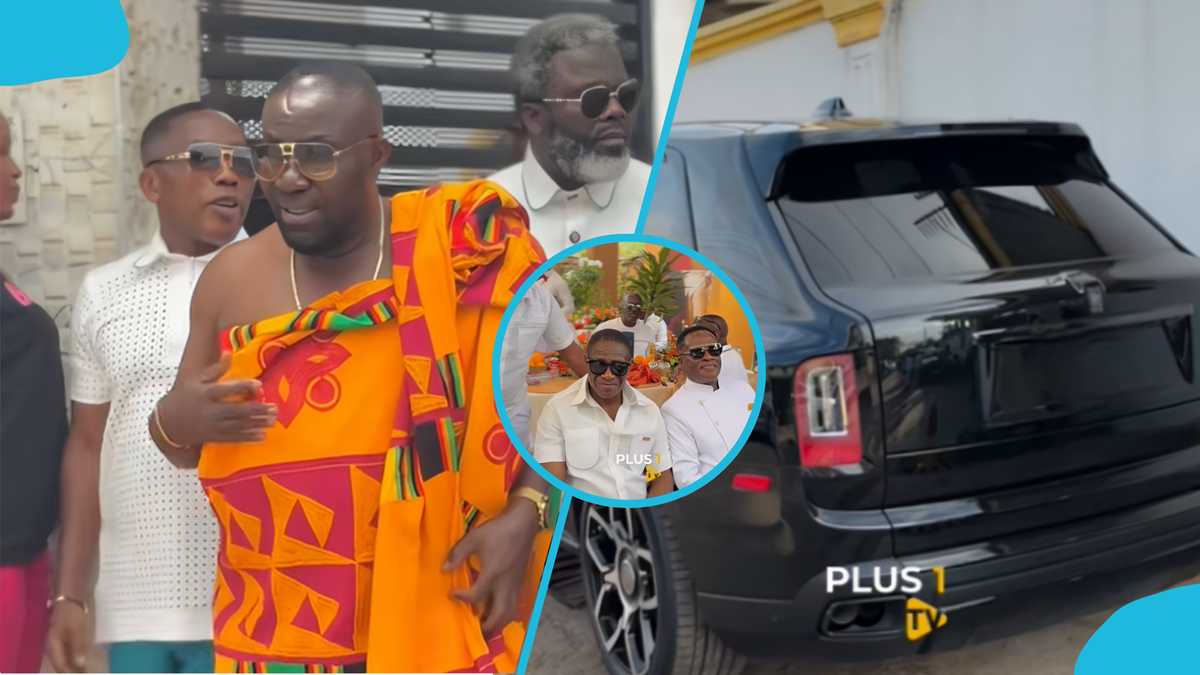 White Chapel founder causes stir at wedding of Ofori Sarpong’s nephew in Rolls-Royce Cullinan, video