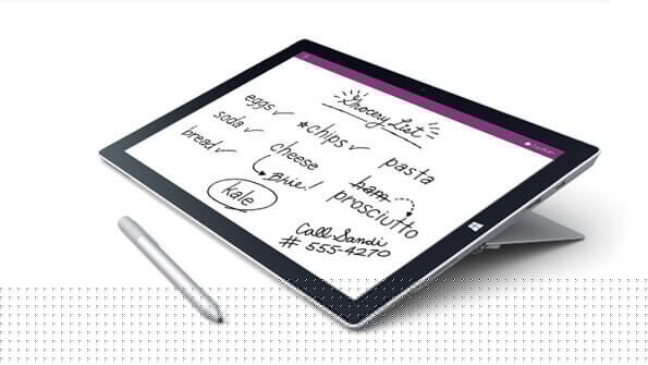 Microsoft Surface Pro 3 – Onenote Review